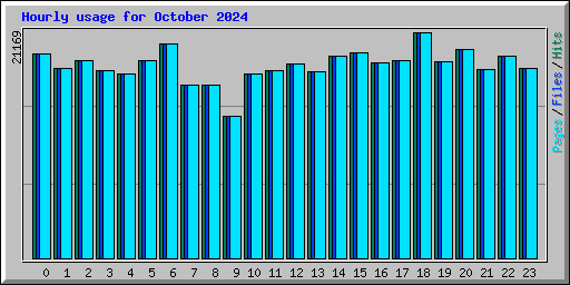 Hourly usage for October 2024