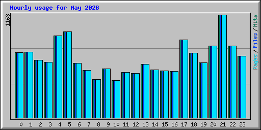 Hourly usage for May 2026