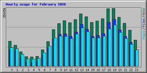 Hourly usage for February 2026